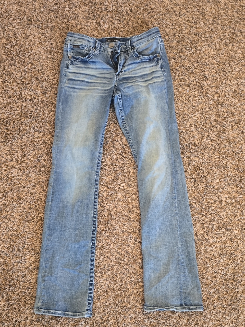 Buckle Black Bootcut Jeans Size14T